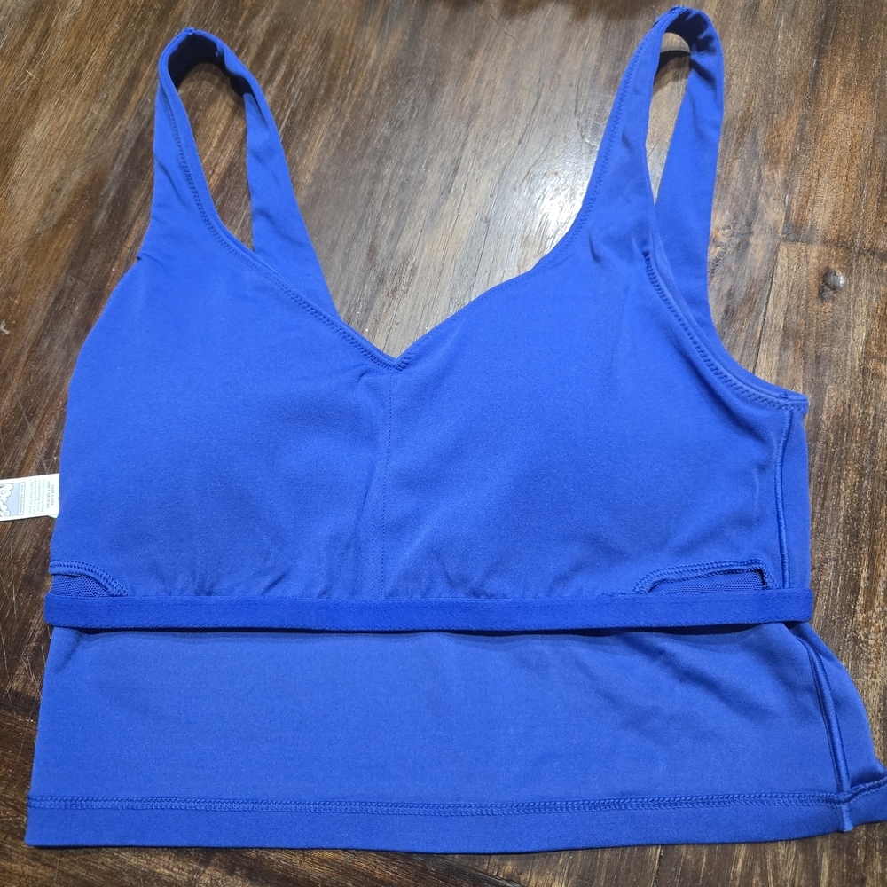 Offline By Aerie Longline Blue Sports Bra Real Me Size Small - Picture 5 of 7